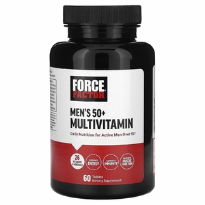 Force Factor, мультивитамины для мужчин старше 50 лет, 60 таблеток