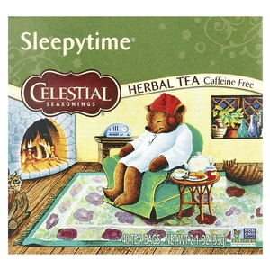 Celestial Seasonings, Sleepytime, травяной чай, без кофеина, 40 чайных пакетиков, 59 г (2,1 унции)