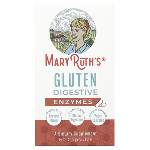 MaryRuth's, пищеварительные ферменты глютена, 60 капсул