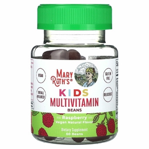 MaryRuth's, мультивитамины в бобах, для детей, со вкусом малины, 60 бобов (Товар снят с продажи) 