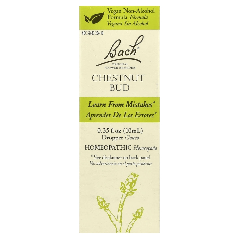 Bach, Original Flower Remedies, бутоны каштана, 10 мл (0,35 жидк. унции)