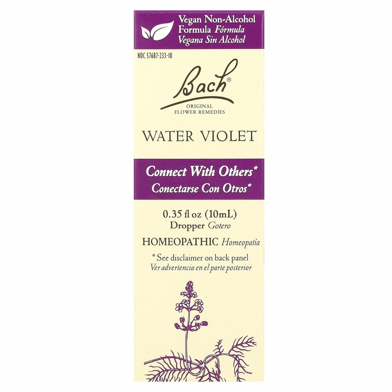 Bach, Original Flower Remedies, вода из фиалки, 10 мл (0,35 жидк. унции)
