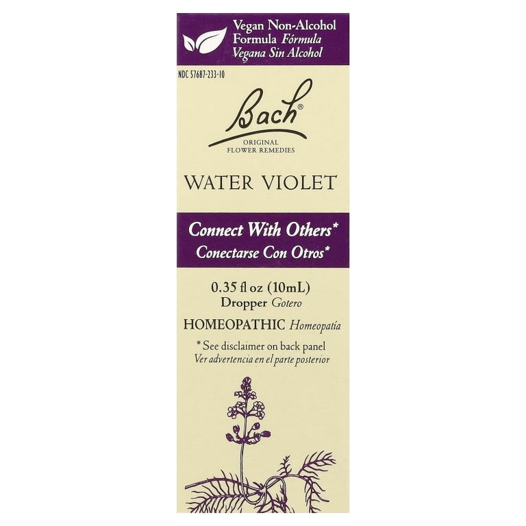 Bach, Original Flower Remedies, вода из фиалки, 10 мл (0,35 жидк. унции)