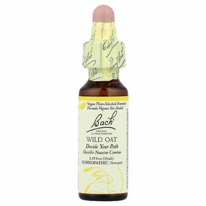 Bach, Original Flower Remedies, дикий овес, 10 мл (0,35 жидк. Унции)