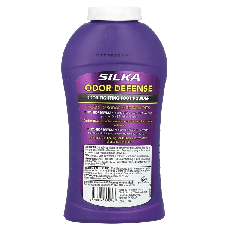 Silka, Odor Defense, порошок для борьбы с запахом ног, 170 г (6 унций)