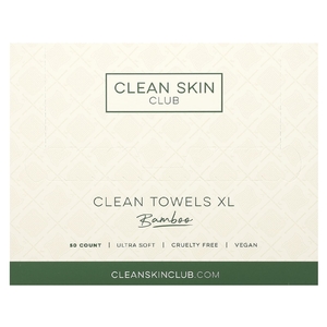Clean Skin Club, очищающие полотенца, размер XL, одноразовые, бамбуковые, 50 шт.