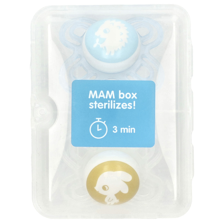 MAM, Perfect Pacifier, 0–3 месяца, для мальчиков, 2 шт.