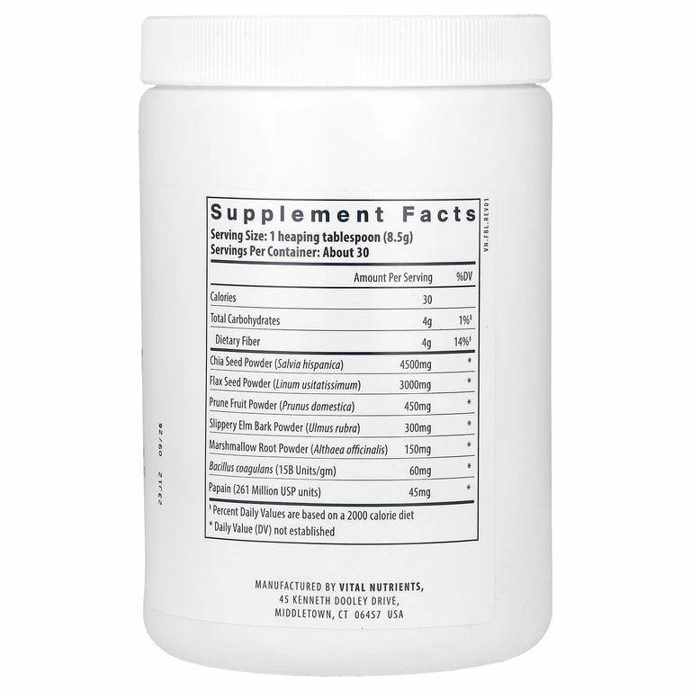 Vital Nutrients, Whole Fiber Fusion, комплекс из цельных волокон, 261 г (9,2 унции)