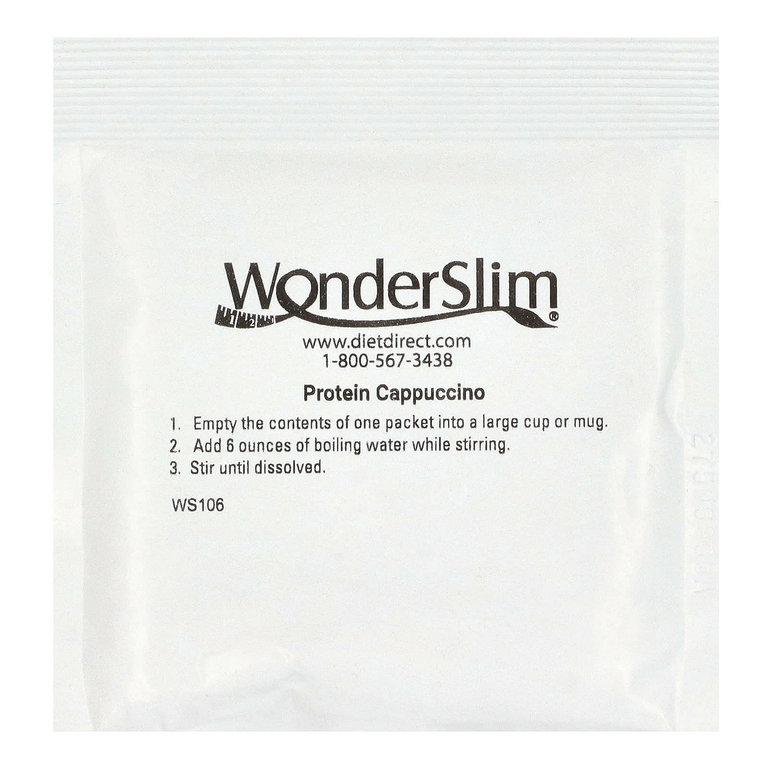 WonderSlim, протеиновый капучино, оригинальный сливочный вкус, 7 пакетиков по 17 г (1,6 унции) (Товар снят с продажи) 