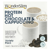 WonderSlim, протеин для горячего шоколада и капучино, набор разных вкусов, 7 пакетиков (Товар снят с продажи) 