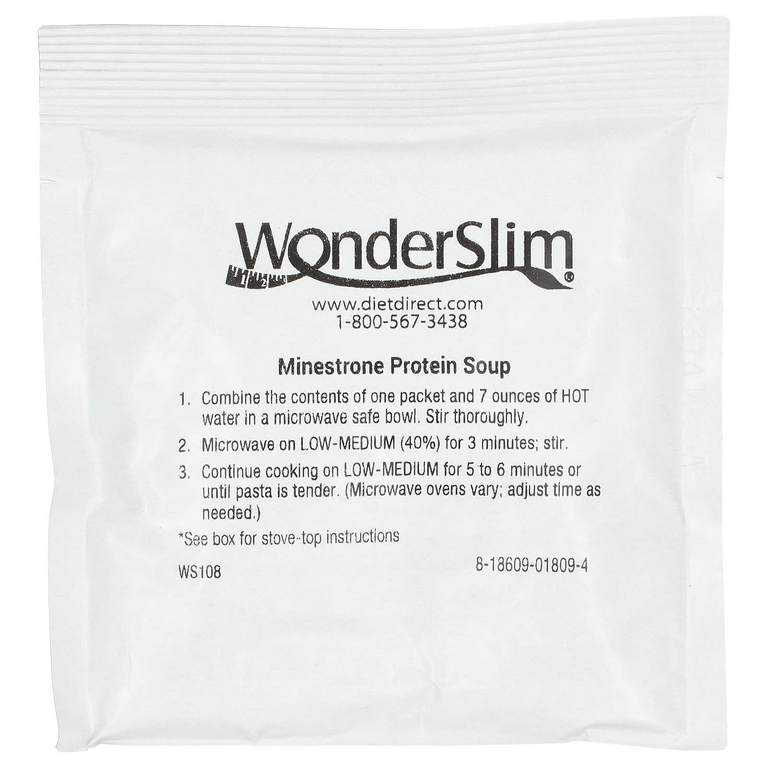 WonderSlim, протеиновый суп, минестроне, 7 пакетиков по 28 г (Товар снят с продажи) 