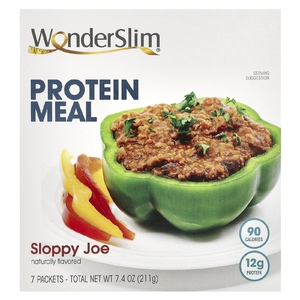 WonderSlim, протеиновая мука, Slotpy Джо, 7 пакетиков по 30 г (Товар снят с продажи) 