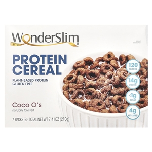 WonderSlim, протеиновые хлопья, кокос, 7 пакетиков по 30 г (Товар снят с продажи) 
