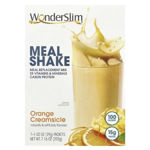 WonderSlim, коктейль, апельсиновый крем, 7 пакетиков по 29 г (1,02 унции) (Товар снят с продажи) 