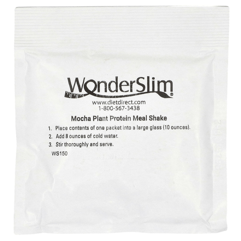 WonderSlim, коктейль из растительных протеинов, со вкусом мокко, 7 пакетиков по 27 г (0,95 унции) (Товар снят с продажи) 