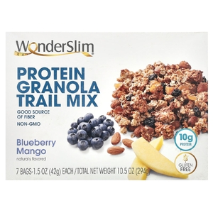 WonderSlim, протеиновая смесь для гранолы, голубика и манго, 7 пакетиков по 42 г (1,5 унции) (Товар снят с продажи) 