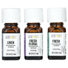 Aura Cacia, Fresh Home, смеси чистых эфирных масел, 3 флакона по 7,4 мл (0,25 жидк. унции)