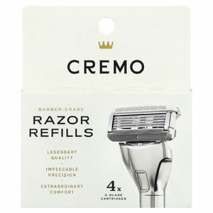 Cremo, сменные кассеты для бритвы, 4 шт.