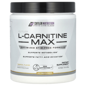 Cutler Nutrition, L-карнитин Max, тропический вкус, 206 г (7,26 унции)