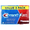 Crest, Cavity Protection, зубная паста против кариеса с фтором, обычная паста, 3 тюбика по 161 г (5,7 унции)