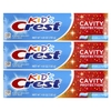Crest, для детей, зубная паста против кариеса с фтором, с блестками, 3 шт. в упаковке, 130 г (4,6 унции)