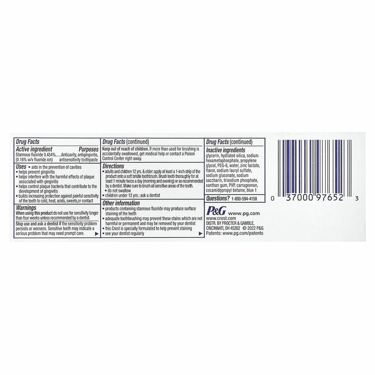 Crest, Pro Health Advanced, зубная паста с фторидом, отбеливающая, 99 г (3,5 унции)