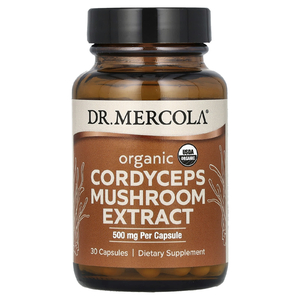 Dr. Mercola, органический экстракт грибов кордицепс, 500 мг, 30 капсул