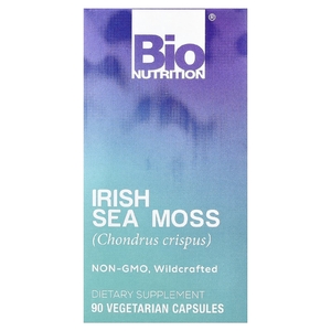 Bio Nutrition, ирландский морской мох, 90 вегетарианских капсул (750 мг в одной капсуле)