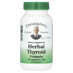 Christopher's Original Formulas, травяная добавка для щитовидной железы, 100 вегетарианских капсул