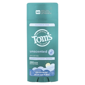 Tom's of Maine, дезодорант без алюминия, без запаха, 92 г (3,25 унции)
