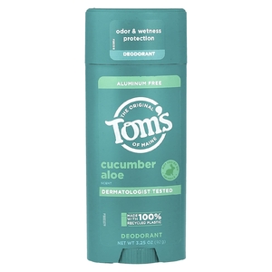 Tom's of Maine, дезодорант без алюминия, огурец и алоэ, 92 г (3,25 унции) (Товар снят с продажи) 
