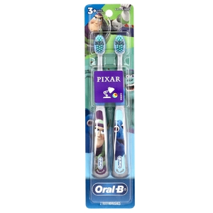 Oral-B, зубная щетка, очень мягкая, для детей от 3 лет, Pixar, 2 шт. (Товар снят с продажи) 