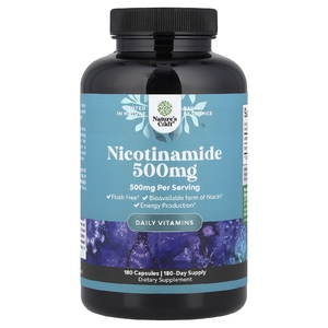 Nature's Craft, никотинамид, 500 мг, 180 капсул