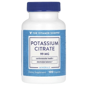 The Vitamin Shoppe, цитрат калия, 99 мг, 100 капсул (Товар снят с продажи) 