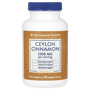 The Vitamin Shoppe, Цейлонская корица, 120 растительных капсул (600 мг на капсулу)