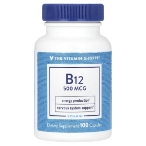 The Vitamin Shoppe, витамин B12, 500 мкг, 100 капсул (Товар снят с продажи) 