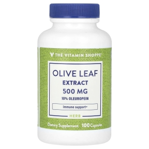 The Vitamin Shoppe, экстракт листьев оливкового дерева, 500 мг, 100 капсул (Товар снят с продажи) 