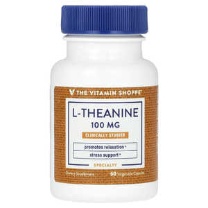 The Vitamin Shoppe, L-теанин, 100 мг, 60 растительных капсул (Товар снят с продажи) 