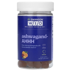 Swanson WIO, Ashwagand-AHHH, маракуйя и апельсин, 60 жевательных таблеток (Товар снят с продажи) 