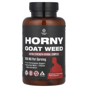 Nature's Craft, Horny Goat Weed, травяной комплекс Xxtra Strength, 1000 мг, 90 капсул (500 мг на капсулу) (Товар снят с продажи) 