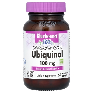 Bluebonnet Nutrition, CellularActive CoQ10, Ubiquinol, 100 мг, 60 вегетарианских капсул