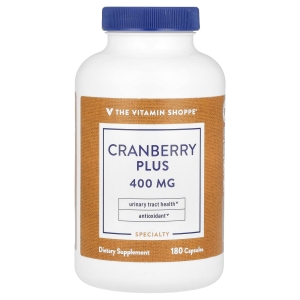 The Vitamin Shoppe, Клюква плюс, 400 мг, 180 капсул (Товар снят с продажи) 