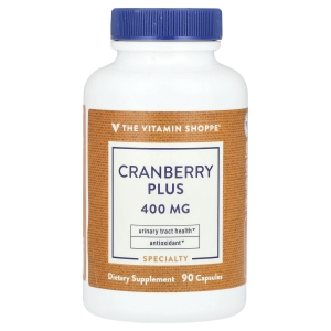 The Vitamin Shoppe, Cranberry Plus, 400 мг, 90 капсул (Товар снят с продажи) 
