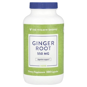 The Vitamin Shoppe, Корень имбиря, 550 мг, 300 капсул (Товар снят с продажи) 