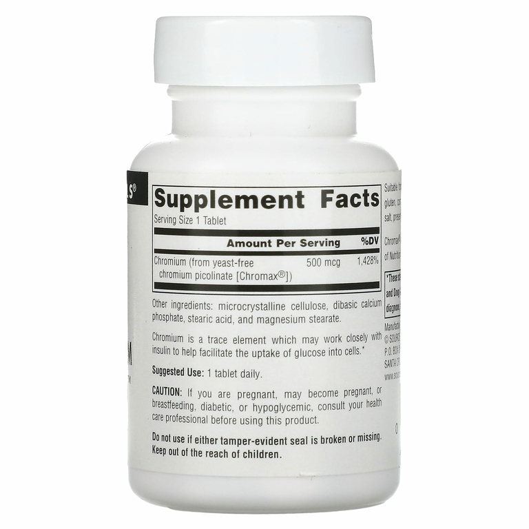 Source Naturals, ультра пиколинат хрома 500, 500 мкг, 120 таблеток