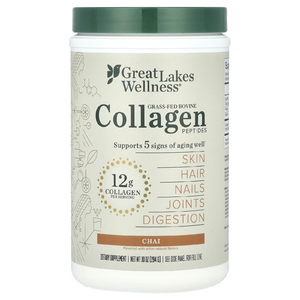 Great Lakes Wellness, Пептиды бычьего коллагена от травяного откорма, чай, 284 г (10 унций) (Товар снят с продажи) 