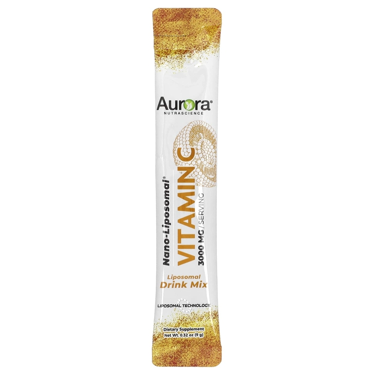 Aurora Nutrascience, Nano-Liposomal®, витамин C, 3000 мг, 30 пакетиков по 9 г (0,32 унции)