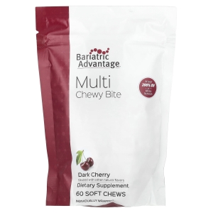 Bariatric Advantage, Multi Chewy Bite, темная вишня, 60 жевательных таблеток (Товар снят с продажи) 