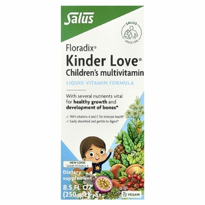 Floradix, Kinder Love®, мультивитамины для детей, 250 мл (8,5 жидк. Унции) (Товар снят с продажи) 