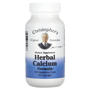 Christopher's Original Formulas, Травяная формула с кальцием, 375 мг, 100 вегетарианских капсул